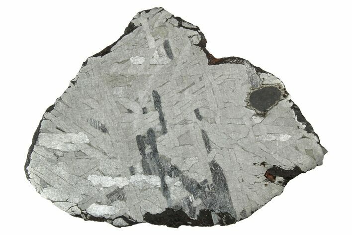 Etched Toluca Iron Meteorite ( g) Slice - Mexico #346488